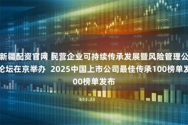新疆配资官网 民营企业可持续传承发展暨风险管理公益论坛在京举办  2025中国上市公司最佳传承100榜单发布